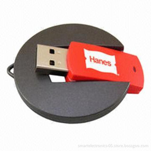 Round swivel USB flash drives